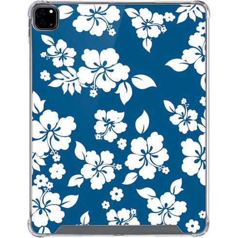 Blue and White iPad Pro 12.9in (2020) Clear Case